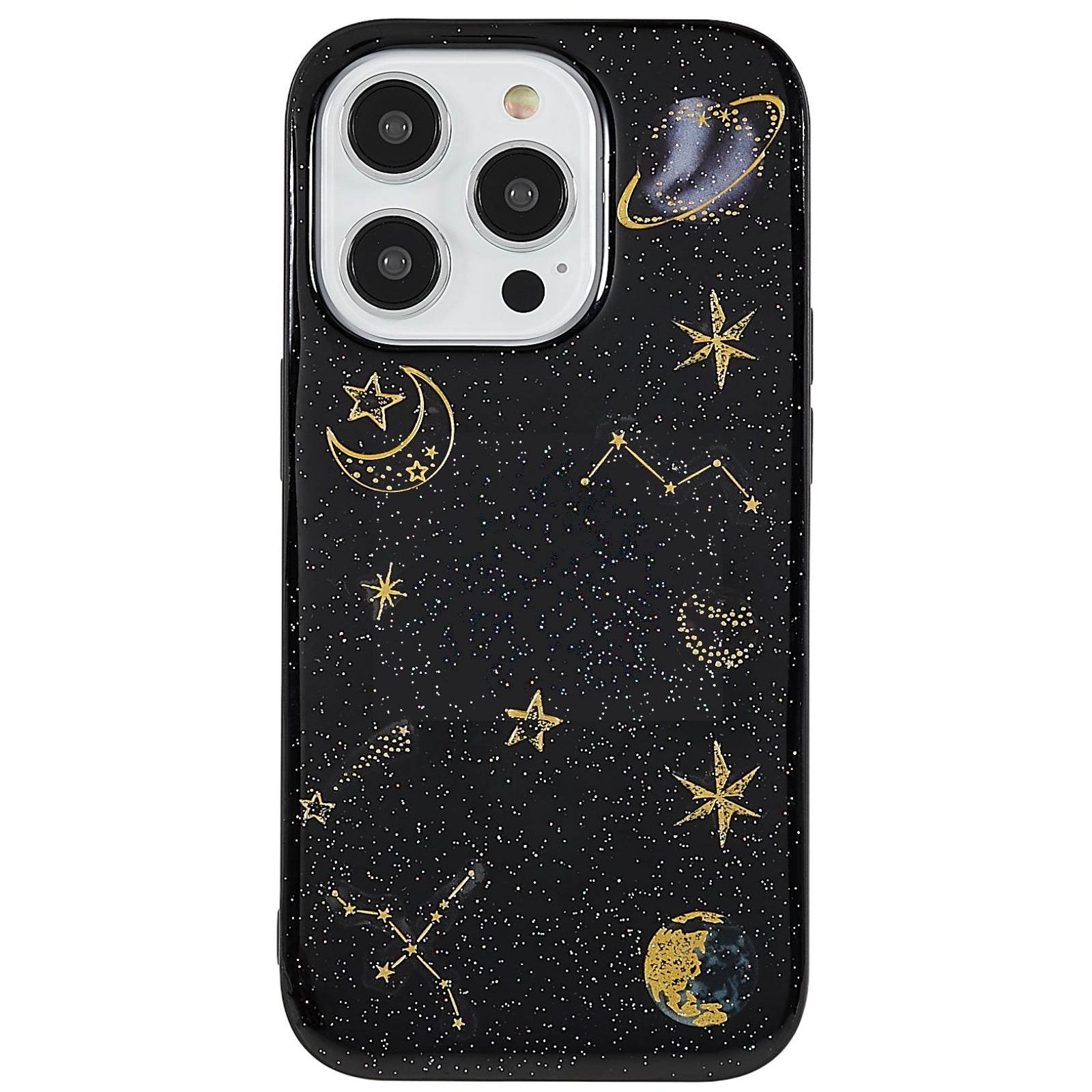 Til iPhone 14 Pro Max Epoxy Mobiltelefon Case Star Planet Pattern Blød TPU stødsikker bagcover - Hvid Til iPhone 14 Pro Max Epoxy Mobiltelefon Case Star Planet Pattern Blød TPU stødsikker bagcover - Hvid